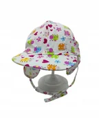Czapki dla dzieci - Czapka dziecięca wiosenna Doll z troczkami i daszkiem Uv 41 - miniaturka - grafika 1