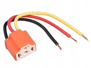 Samochodowa ceramiczna oprawka żarówki gniazdo H4 - Żarówki samochodowe - miniaturka - grafika 1