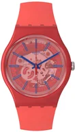 Zegarki męskie - Zegarek Swatch SO29R107-5300 REDDER THAN RED PAY! - miniaturka - grafika 1