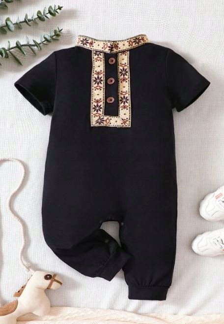 SHEIN ŚPIOCHY NIEMOWLĘCE CZARNE GUZIKI 86/92 VWH