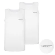 Koszulki męskie - Markowa koszulka męska Kappa na ramiączkach bawełna na lato sportowa 2pak L - miniaturka - grafika 1