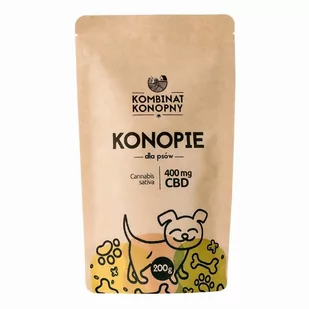 KONOPIE DLA PSÓW – karma uzupełniająca z CBD 400 mg - Suplementy i witaminy dla psów - miniaturka - grafika 1