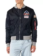 Kurtki męskie - ALPHA INDUSTRIES Męska kurtka bomberka, niebieski (Rep.Blue), S - miniaturka - grafika 1