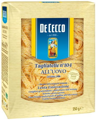 DE CECCO makaron włoski jajeczny Tagliatelle Nr 104 250g