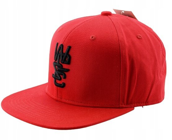 Czapka z daszkiem męska młodzieżowa Snapback WeSC 56-57 Czerwona Haft Lato