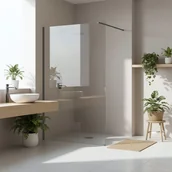 Kabiny prysznicowe - Rea Kabina prysznicowa Walk-In Rea Flexi Transparent / Tytan 120 - miniaturka - grafika 1