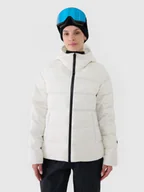 Kurtki damskie - 4F Kurtka zimowa puchowa 4FPRO z wypełnieniem naturalnym i membraną Pertex 20000/20000 damska - biała XS - miniaturka - grafika 1