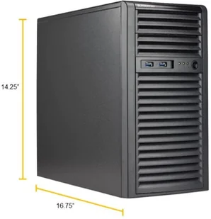 Supermicro Barebone SuperServer Mini-Tower Single Sockel 1200 SYS-530T-I - Serwery - miniaturka - grafika 1