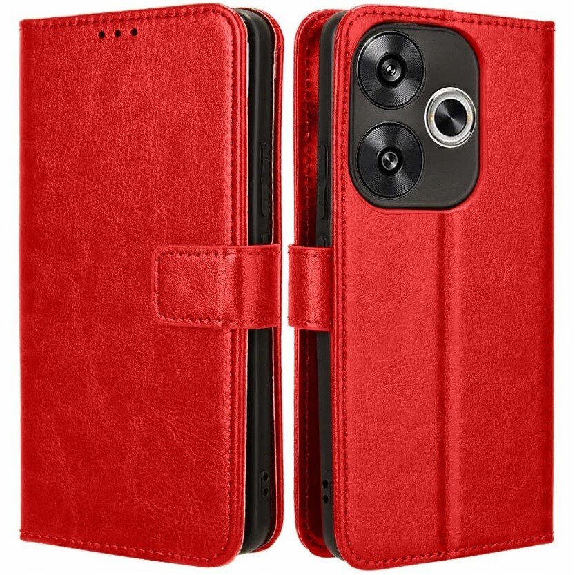 Etui Z Klapką Do Xiaomi Poco F6 Case Plecki Skóra Eko Portfel