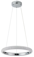 Lampy sufitowe - Vigo - lampa wisząca 1 płomienna LED chrome. - miniaturka - grafika 1