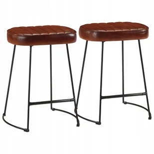 Stołki barowe, 2 szt., ciemnobrązowe, 40x29,5x53 cm - Taborety i hokery - miniaturka - grafika 1