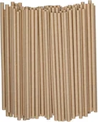 Naczynia i sztućce jednorazowe - Rurki Słomki Do Picia Papierowe Jednorazowe Kraft 8Mm Shake 100Szt - miniaturka - grafika 1