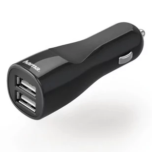 Hama Ładowarka samochodowa USB 2xUSB 12V 4.8A czarna 173609 - Ładowarki samochodowe - miniaturka - grafika 1