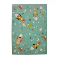 Dywany dla dzieci - DYWAN DZIECIECY PASTEL KOSMOS 160x220 MIĘTOWY - miniaturka - grafika 1