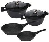 Zestawy garnków i patelni - Zestaw garnków i patelni 6 el. Zwieger Black Stone od 99 zł - miniaturka - grafika 1