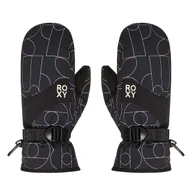 Rękawice narciarskie - Rękawice narciarskie Roxy Jetty Mitt ERJHN03266 Czarny - miniaturka - grafika 1