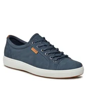Sneakersy męskie - Sneakersy ECCO Soft 7 43000459140 Granatowy - miniaturka - grafika 1