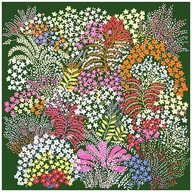 Apaszki i szaliki damskie - CHUSTA duża SZAL SZALIK Apaszka jedwabna damska - miniaturka - grafika 1