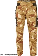 Odzież robocza - CERVA CRAMBE - spodnie robocze do pasa moro z lekkiego twillu, 2 wielofunkcyjne kieszenie cargo - szary kamuflaż 3XL - miniaturka - grafika 1