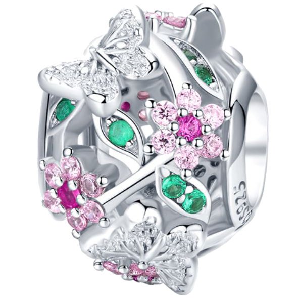 CHARMS WIOSENNE KWIATY srebro 925 S925