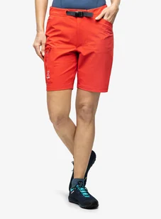 Spodenki turystyczne damskie Haglofs Lizard Softshell Shorts - poppy red - Odzież trekkingowa damska - miniaturka - grafika 1