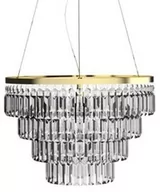 Lampy sufitowe - Kryształowy żyrandol Salerno AZ4906 glamour przezroczysty - miniaturka - grafika 1