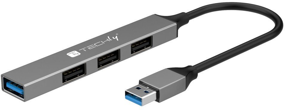 HUB USB Techly USB-A 3.2 Hub with 4 Slim IUSB32-HUB4A-3U2SLS