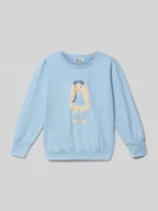 Bluzy dla dziewczynek - Bluza z okrągłym dekoltem - miniaturka - grafika 1