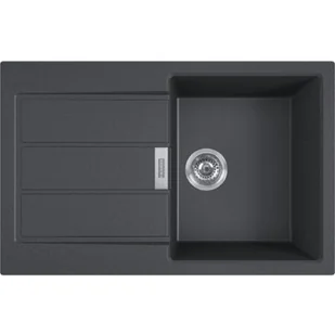 Franke Zlewozmywak granitowy Sirius S2D 611-78 1-komorowy z ociekaczem onyx 143.0612.629 - Zlewozmywaki - miniaturka - grafika 1