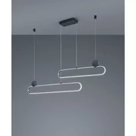 Lampy sufitowe - Grant LED lampa wisząca 2-punktowa czarna/aluminium 342710205 - miniaturka - grafika 1