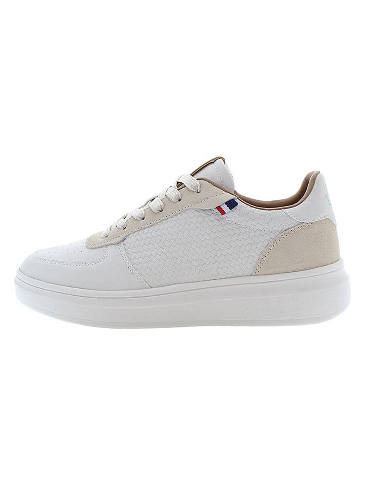 U.S. Polo Assn. Sneakersy w kolorze biało-beżowym