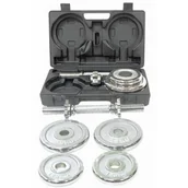 Pozostały sprzęt siłowy - HMS Sztangielki STC20 w walizce Chrom 20 kg) - miniaturka - grafika 1