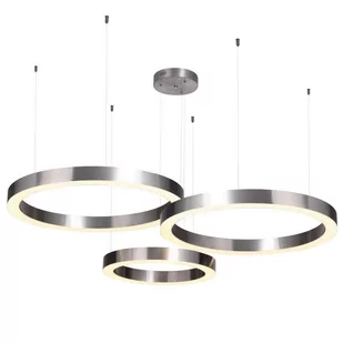 step into design Lampa wisząca CIRCLE 60+80+80 LED NIKIEL NA 1 PODSUFITCE Step Into Design ST-8848-60+80+80 nickel - Lampy sufitowe - miniaturka - grafika 2