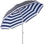 Parasole ogrodowe - Stilista Parasol Plażowy, 160 Cm, Niebiesko-Biały - miniaturka - grafika 1
