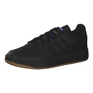 Trampki męskie - adidas Hoops 3.0, Trampki męskie, Czarny Biały Negbás Negbás Ftwbla, 46 EU - miniaturka - grafika 1