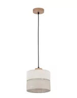 Lampy sufitowe - Lampa wisząca nad stół Eco200, sufitowa, boho drewniana, do salonu - miniaturka - grafika 1