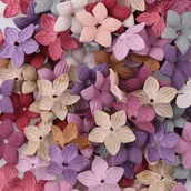 Dekoratorstwo - Kwiaty papierowe 2.5cm DIY mix kolorów 30szt - miniaturka - grafika 1