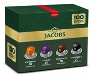 Kawa w kapsułkach i saszetkach - Kapsułki do Nespresso Jacobs Lungo Classico 100 szt. - miniaturka - grafika 1