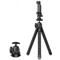 Selfie stick - Statyw APEXEL APL-JJ025 + Adapter GoPro Czarny - miniaturka - grafika 1