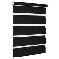 Rolety - Roleta dzień i noc SMILE 105 x 150 cm kol. 07 zmysłowa czerń - miniaturka - grafika 1