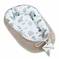 Łóżeczka i kojce - Ciepłe Gniazdo Niemowlęce 90X50 Cm - Przytulanki Gniazdo Noworodka Kokon Zimowy/Jesienny Kokon Niemowlęcy Afryka Khaki - miniaturka - grafika 1