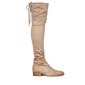 Kozaki damskie - Muszkieterki R.Polański 0794 Beżowy - miniaturka - grafika 1