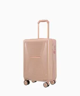 Walizki - PUCCINI Kabinowa różowa walizka z elementami rose gold - miniaturka - grafika 1