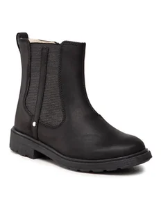 Clarks Botki Astrol Orin K 261537496 Czarny - Buty dla dziewczynek - miniaturka - grafika 1