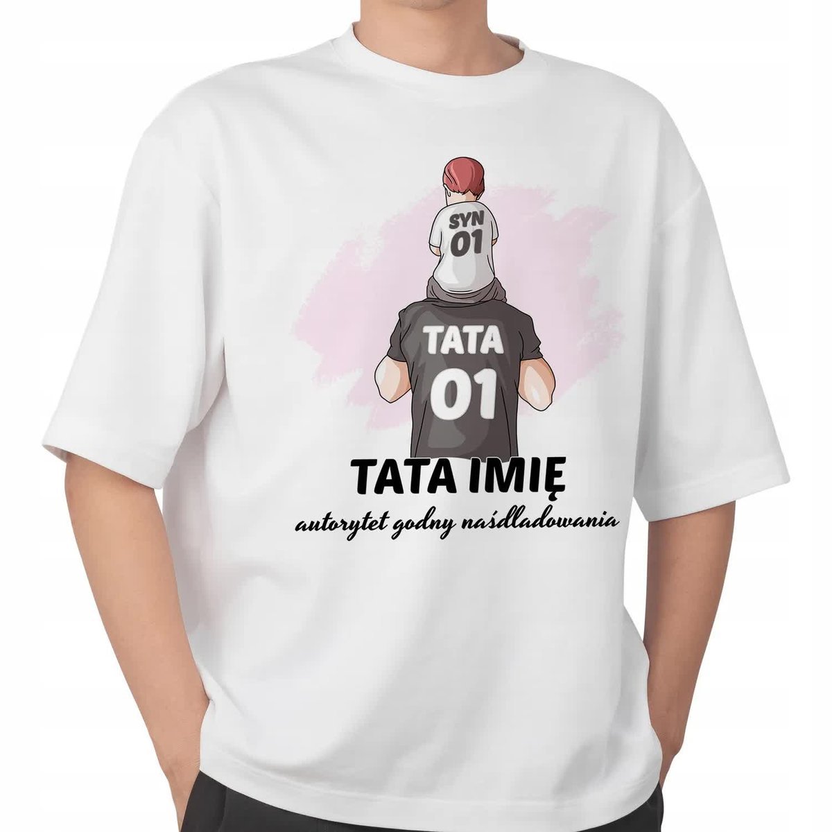 PODKOSZULEK DLA TATY DZIEŃ OJCA AUTORYTET IMIĘ 3XL