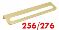 Meble modułowe i akcesoria - Uchwyt meblowy krawędziowy ZŁOTY 256/276mm lekki wytrzymały do szafek UA08 - miniaturka - grafika 1