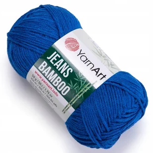Włóczka YarnArt Jeans Bamboo kolor 123 Niebieski - Pasmanteria - miniaturka - grafika 1