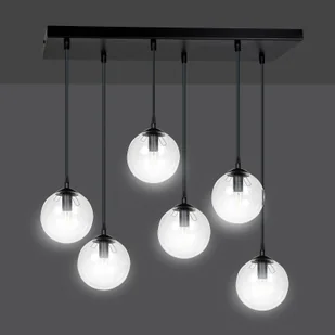 Emibig COSMO 6 BL TRANSPARENT 711/6 lampa wisząca 6x40W/E14 IP20 711/6 - Lampy sufitowe - miniaturka - grafika 6