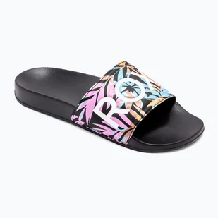 Klapki damskie ROXY Slippy II black multi camo WYSYŁKA W 24H 30 DNI NA ZWROT - Klapki i japonki damskie - miniaturka - grafika 1