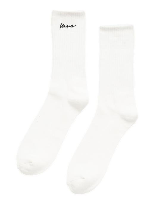 Skarpety Unisex VANS Classic Script Crew White (1 para) VN000QBGWHT1 M
